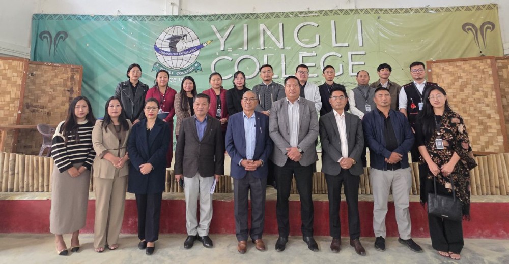 DC Longleng W Manpai Phom and others during the launching of Phom Language Promotion and Translation Cell at Yingli College, Longleng on March 6.